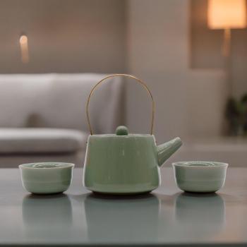 Kit de Té Zen Macruma Verde Claro – Diseño Auténtico