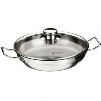 Profi-Line i Schmorpfanne 28 cm aus Edelstahl mit Deckel