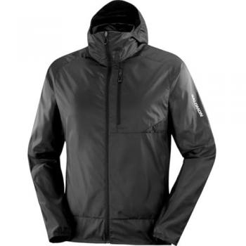 Salomon Bonatti Black Hooded Crosswind Jacket XL