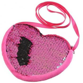 Rainbow Sequin Crossbody Wallet for Children
