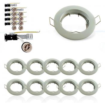 Supports de Plafond Spot Blancs 60 mm