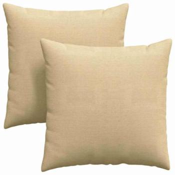 Dual‑Color Corduroy Throw Pillows – 80×80 cm, Grey & Green (vidaXL)
