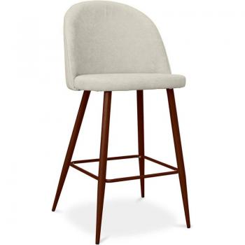 Tabouret Rembourré Evelyne Beige 66 cm