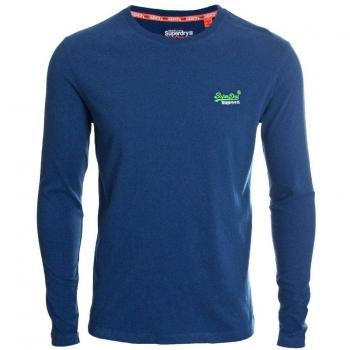 Superdry Herren-Blue Long Sleeve „Utah Royal Grit“, L
