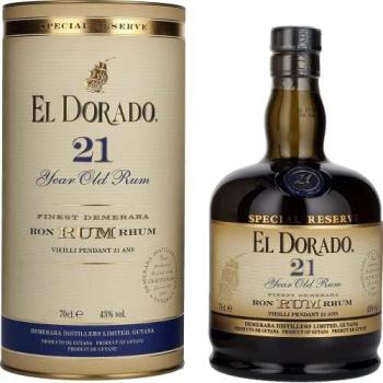 El Dorado 5 Years Old Cask Aged Premium Demerara Rum SPECIAL RESERVE 40% Vol. 0,7l in Giftbox