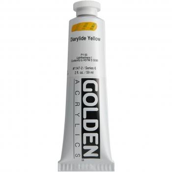 Acrílico Amarillo Diarylide 2 oz Pro-Art Golden – Cuerpo Relleno