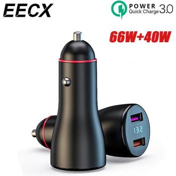 Cargador Automotriz 106W con dos puertos USB