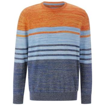 BABISTA Pullover „WALNOR“ – Blau/Orange Streifen, Herren L