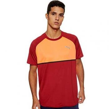 Puma Men's Power BND T-Shirt Red Size S