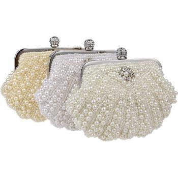 Elegante Hochzeitsperlen Handtasche