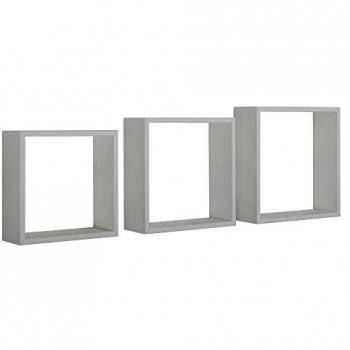 Estantes de pared modernos Incubo Slim color gris guijarro
