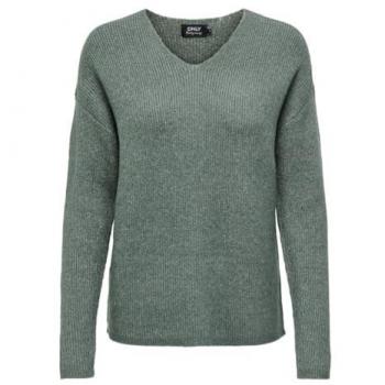 Only Regular Fit Strickpullover mit V-Ausschnitt Modell 'CAMILLA'