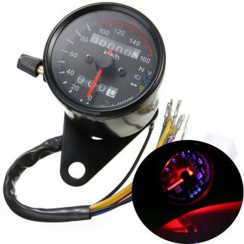 Retro Style Motorcycle Speedometer Odometer