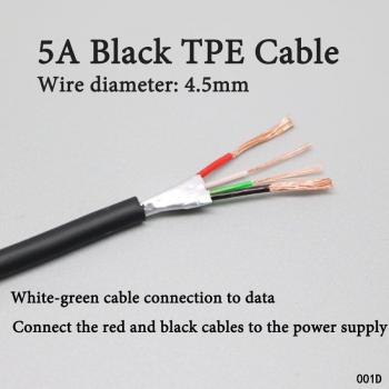 20 Meter 4-Draht USB-Kabel für Lade