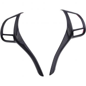 2pcs Carbon Fiber Style Inner Steering Wheel Cover for Nissan Teana Altima
