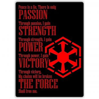 Plaque métallique de warning pour bar