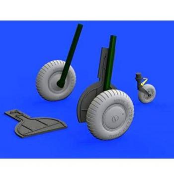 Roues pour modèles d'avion 1/32 BF-108 par Eduard (EDB632150)