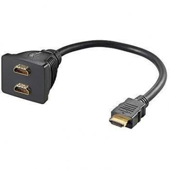 Cable HDMI A 2 HDMI Hembra Duplicador