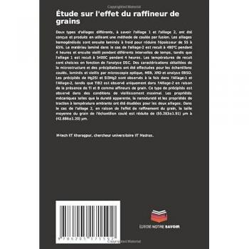 Étude sur l'effet du raffineur de grains: Sur la microstructure et les propriétés mécaniques des alliages d'aluminium 6000X dans les applications automobiles