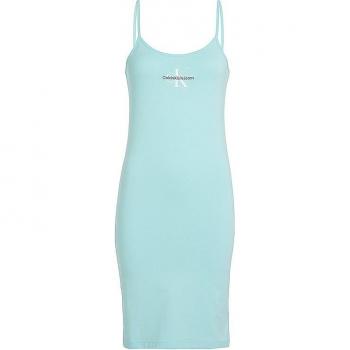 Calvin Klein Vestito Estivo Celeste Slim Fit J20J223420