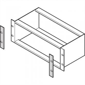 Schroff L‑Deckplatten für Seitenwände – 6 Heizungseinheiten, Griffl.-Design