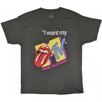 T-shirt I Want My MTV Rolling Stones per Unisex Adulto