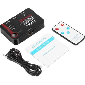 Conmutador de señal HDMI 3 puertos 4K