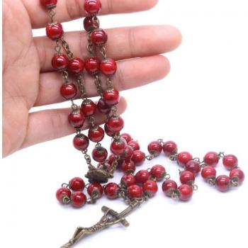 Crucifijo de Cuentas Ronda “Jesús” – Collares T3LE