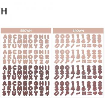Korean Digital Number Stickers