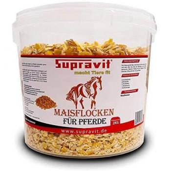 Supravit Pferdefutter Maisflocken 2kg – fördert gesunde Gewichtszunahme