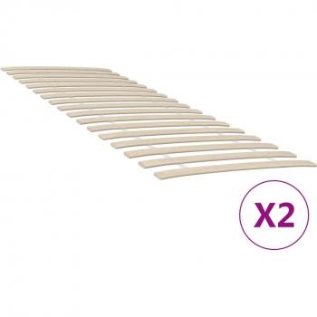Sommiers à lattes Vidaxl 34 lattes 2 pièces – 80x200 cm