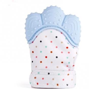 Safe Silicone Baby Teething Mitts
