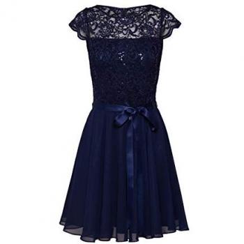 SWING Cocktailkleid Dunkelblau