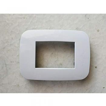Placchetta Bianco Opaco Compatibile Axolute Bticino 3 Fori