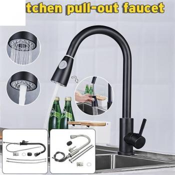 Mitigeur noir pour évier de cuisine