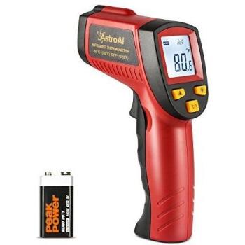 AstroAI Temperaturmessgerät – -50 °C bis +550 °C, Rot/Schwarz