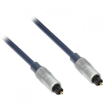 Toslink‑Audio­Kabel 1 m – Blau, 6 mm Stecker, High Quality, Good Connections®