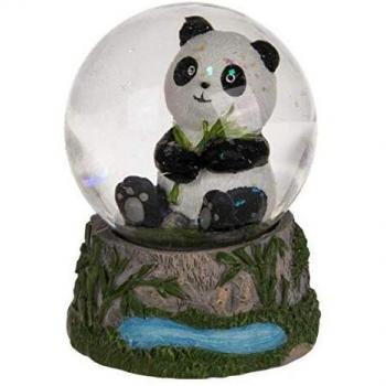 Sitzender Panda Glitzerkugel