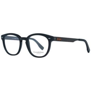 Ermenegildo Zegna ZC5007 Black Eyewear – Blue Light Blocking
