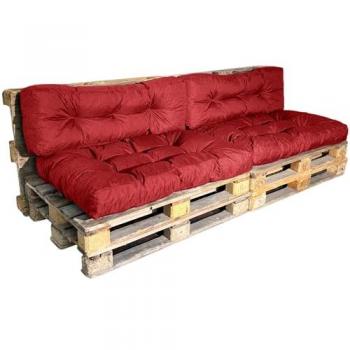 Coussin Palette Lot de 2 Rouge Bananair