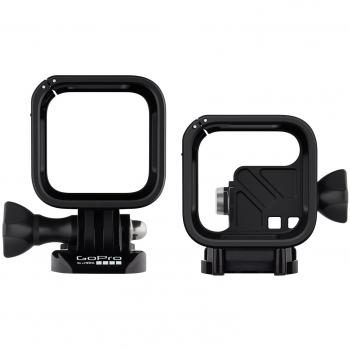 GoPro Befestigungsrahmen (Standard, Flach, Befestigungsschnallen, 2 x Flügelschrauben geeignet für HERO-4 Session)