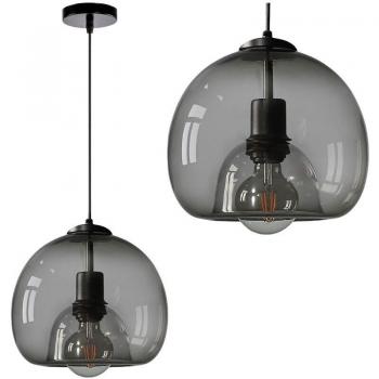Toolight Lampe Suspendue Ronde 1 Point Noir
