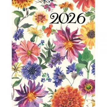 Eb Floral Case Bound Desk Diary 2026