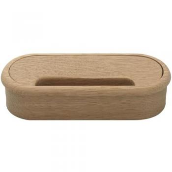 Eichenkabeldurchlass Oval 57 × 143 mm – Rohmaterial
