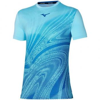Top Corto Hombres Charge Shadow Mizuno Azul Cielo