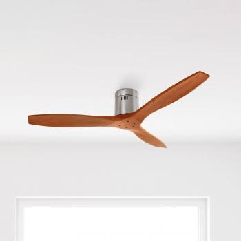 Deckenventilator Stem mit Holzflügeln, mahagoni