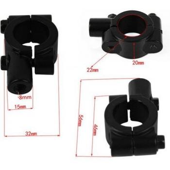 Motorcycle Rearview Mirror Mount Holder Adapter