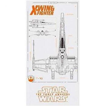 SD Toys Star Wars Episode VII X-Wing Fighter Glass Wall Art (50 x 25cm)