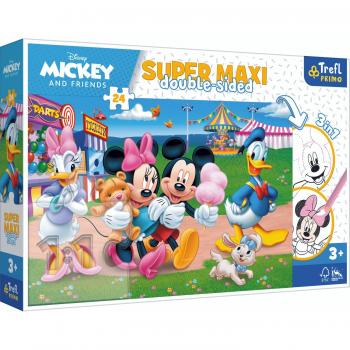 Puzzle Doppia Immagine 24 Pezzi Mickey nel Mondo Magico