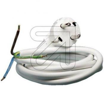 Schuko-Verlängerungskabel 3x1 3m weiß